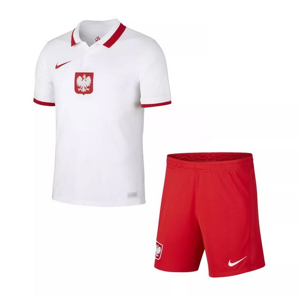 Camiseta Polonia 1st Niño 2021 Blanco